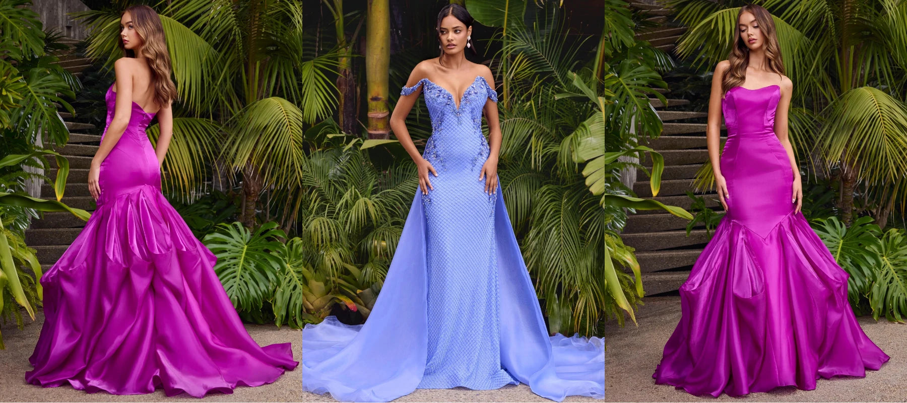 Organza Evening, Prom and Cocktail Party Dresses