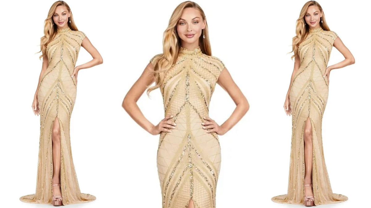 The Arabella Gown – Golden Goddess Glamour