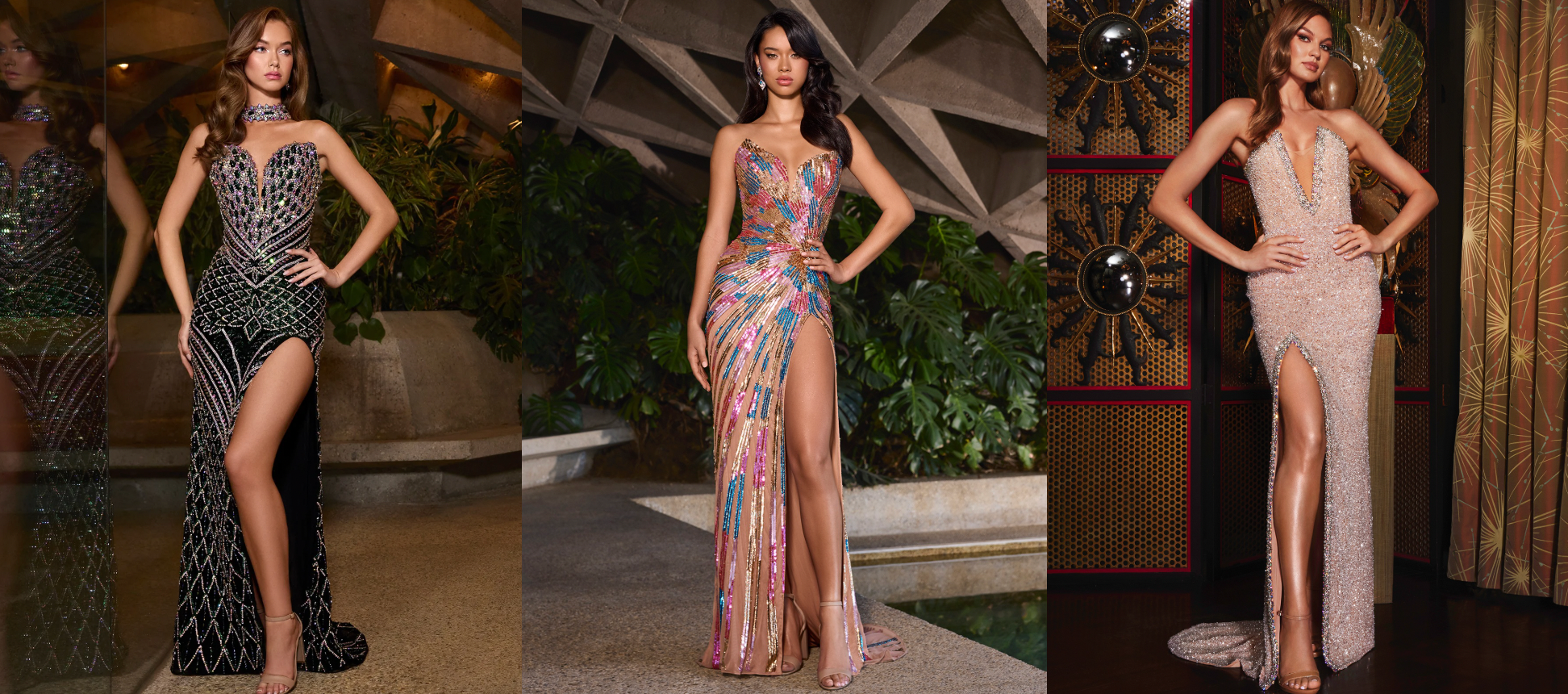 Plunge Dresses - Deep V Neckline Gowns and Styles - Naked Dresses