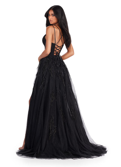 Sahara Mystique Pleated Gown