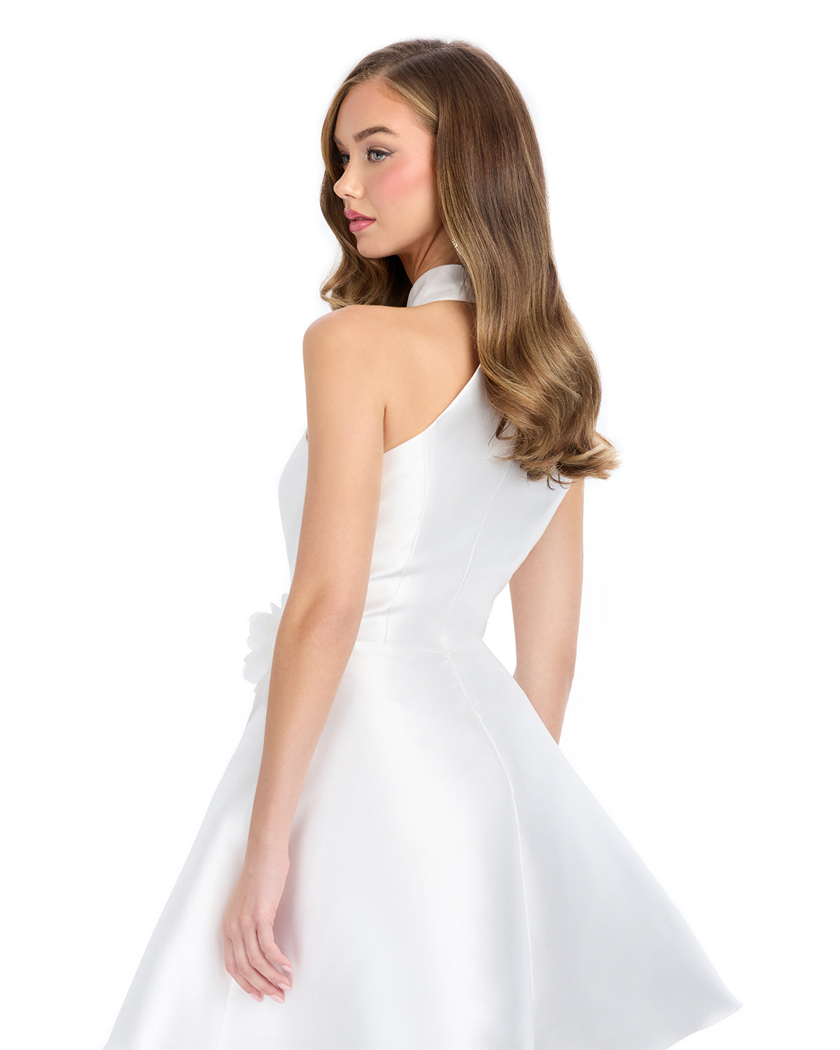larah mini dress Larah – Halter A-Line Ruched Mini Dress – Naked Dresses