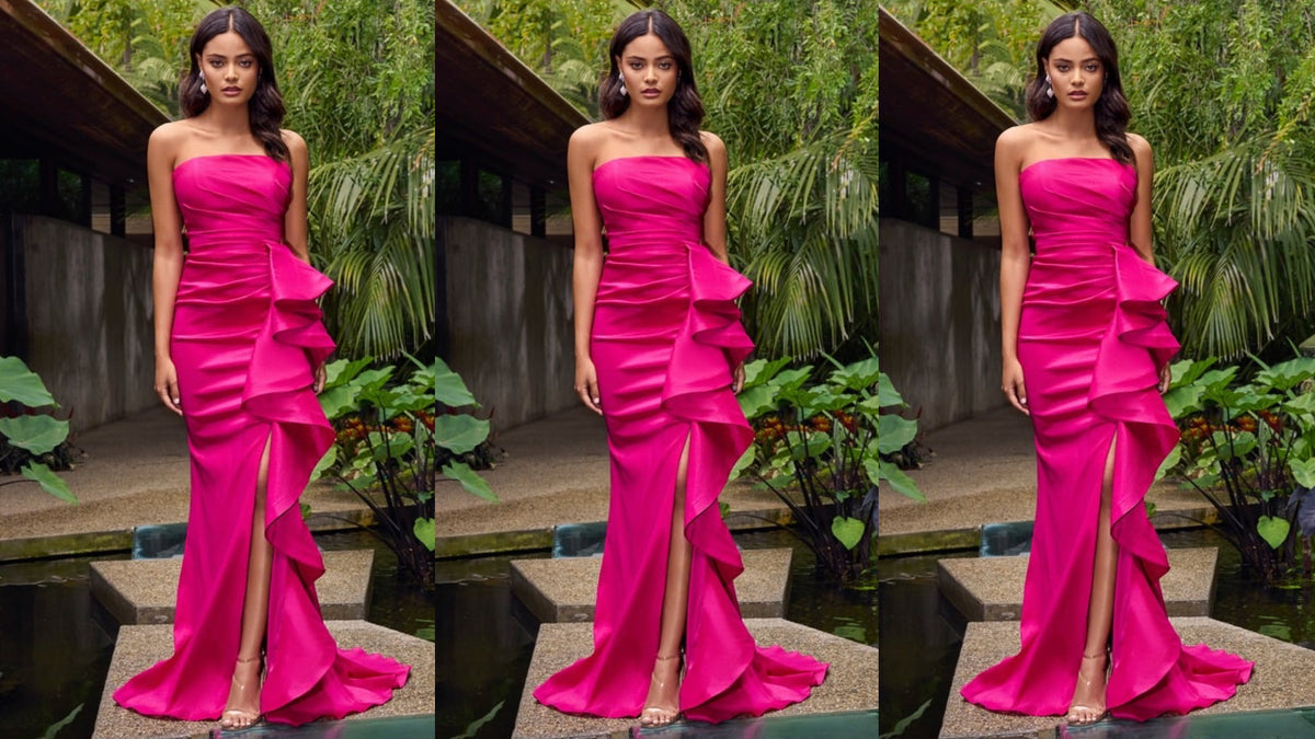 The Angel Gown – Bold Pink Glamour