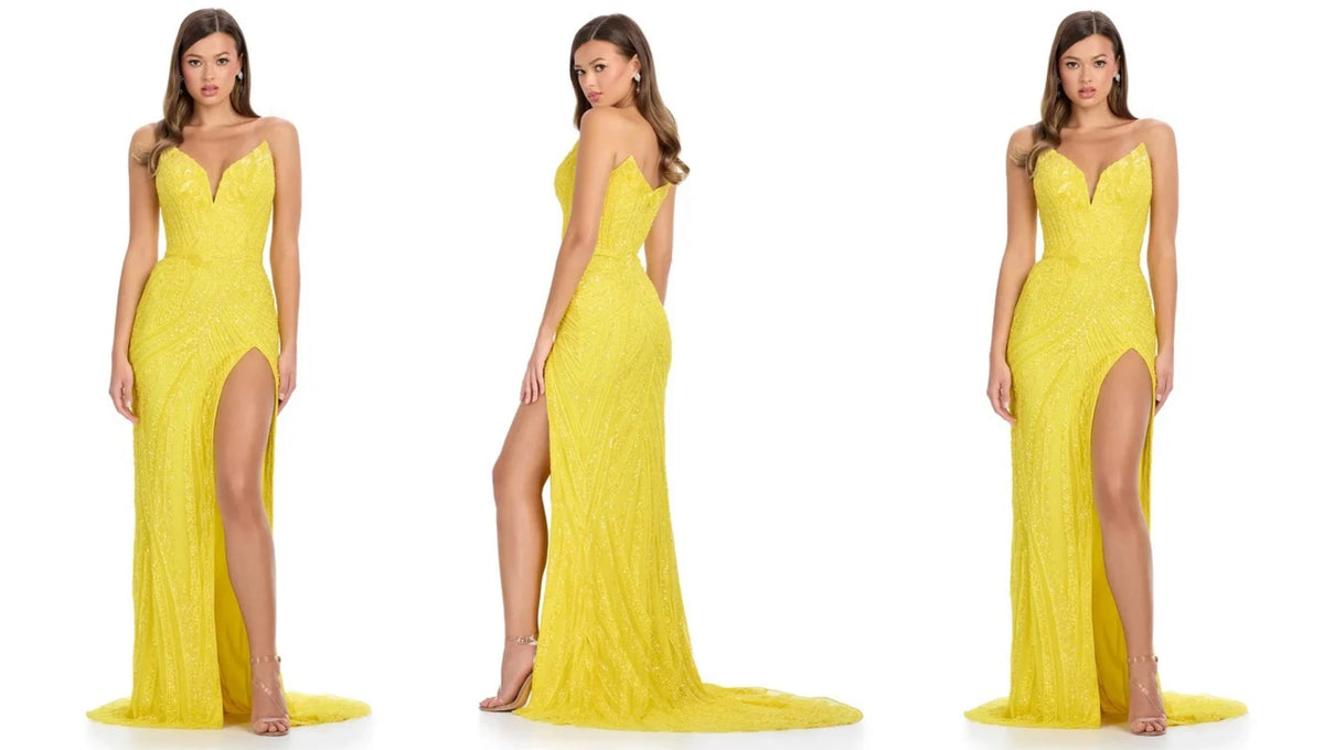 The Hera Gown – Radiant Yellow Glamour