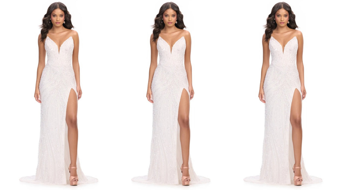 The Hera Gown – White Sparkle with Timeless Elegance