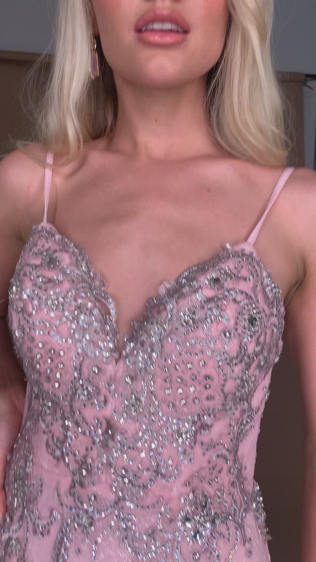 Portia & Scarlett Orianna Gown PS21237 | Pink Evening Prom Dress