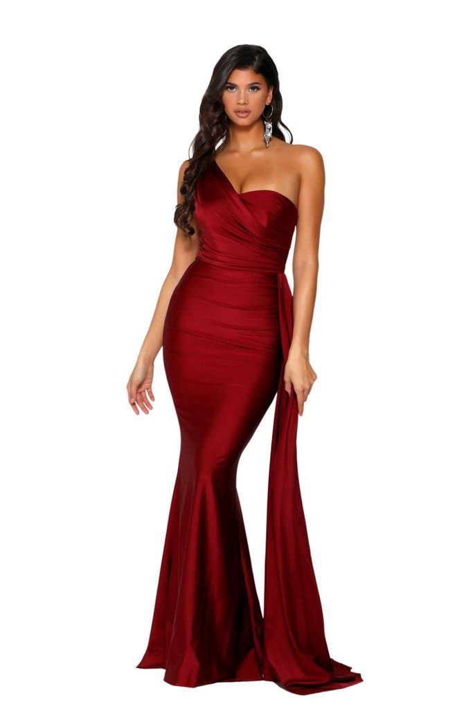 Portia & Scarlett Alana Gown PS6321 | Red Prom & Bridesmaid Dress