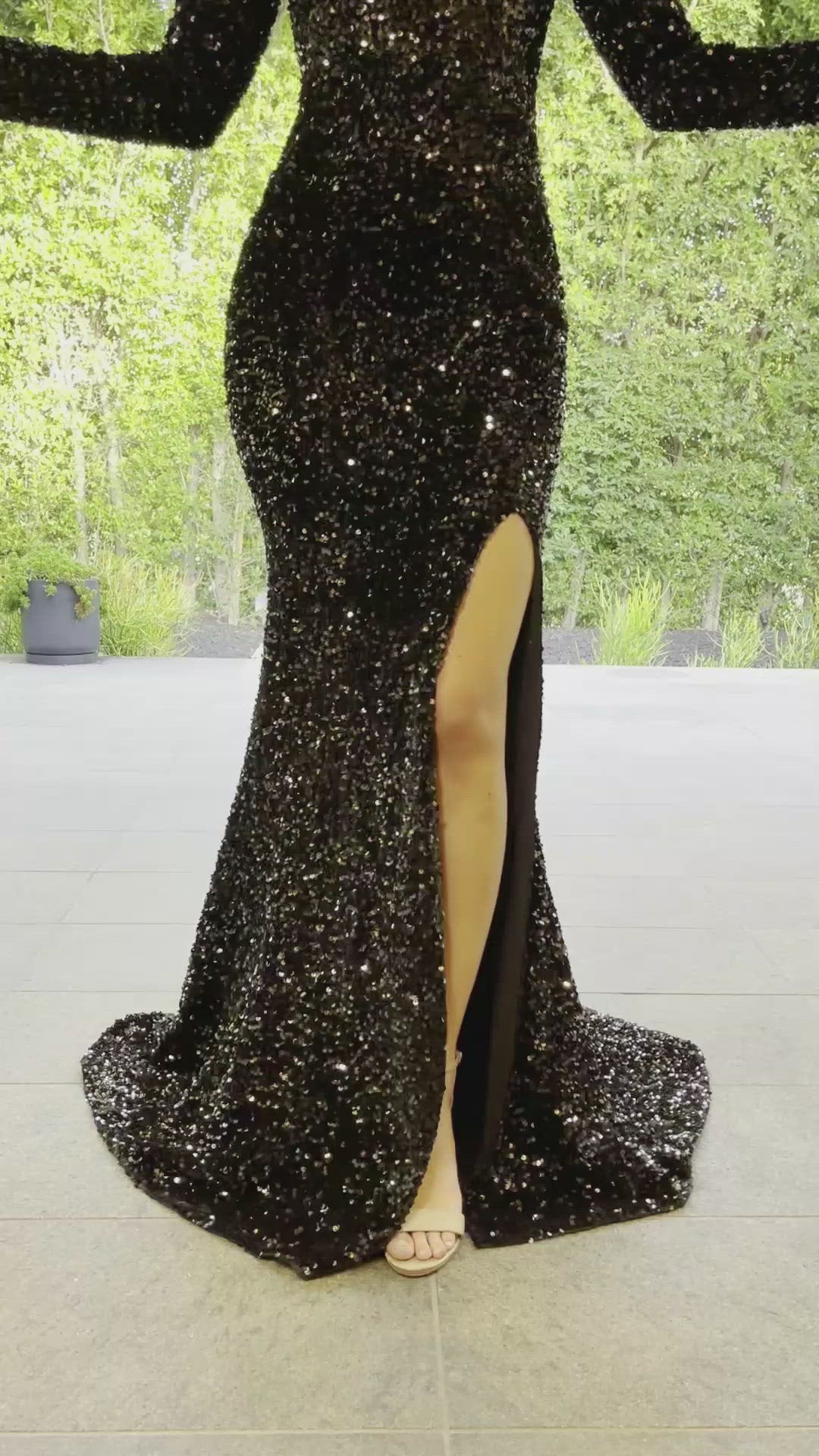 Portia and Scarlett PS21034 Black Sequin Anja Gown Video UK 